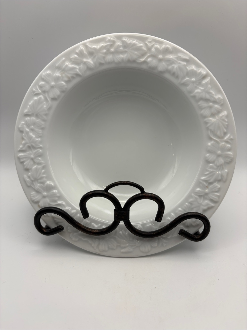 VTG Lenox Garden Vines Soup/Cereal Bowl Floral Rim Set of 4